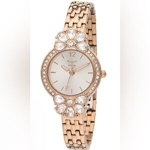NEW Invicta Women's Rose Gold Watch with Stunning Crystals on Bezel.